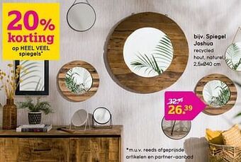 Leen Bakker Spiegel joshua aanbieding