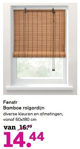 Leen Bakker Fenstr bamboe rolgordijn aanbieding