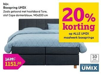Leen Bakker Boxspring umix aanbieding
