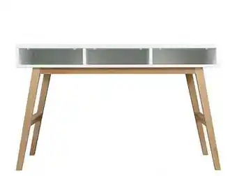 Deba Meubelen Bureau LYNN - Wit/Naturel Wit aanbieding