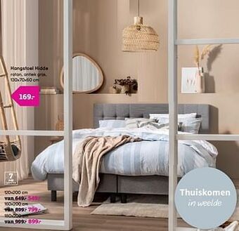 Leen Bakker Hangstoel hidde aanbieding