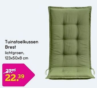 Leen Bakker Tuinstoelkussen brest aanbieding