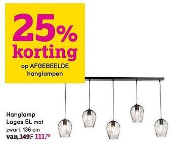 Leen Bakker Hanglamp lagos aanbieding