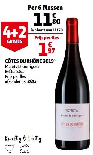 Auchan Cotes du rhone aanbieding