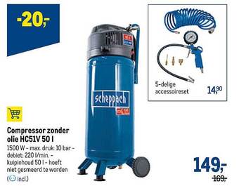 Makro Compressor Zonder Olie aanbieding