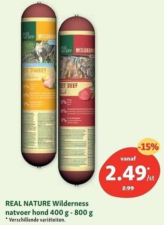 Maxi Zoo Real nature wilderness natvoer hond aanbieding