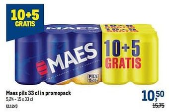 Makro Maes pils aanbieding