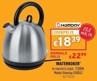 Trafic Waterkoker homday 558042 aanbieding