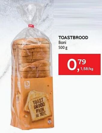 Alvo Toastbrood boni aanbieding