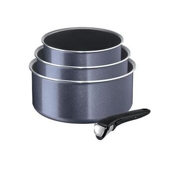 Makro Tefal Steelpannenset Ingenio 3 stuks aanbieding