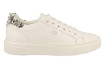 Berca Shoes Esprit Veterschoen Dames Trend Dierenprint - Wit aanbieding