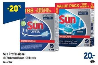 Sun professional vaatwastabletten