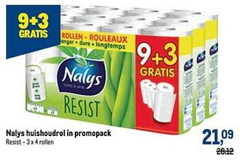 Makro Nalys huishoudrol aanbieding