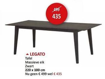 Weba Legato tafel aanbieding