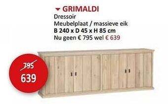 Weba Grimaldi dressoir aanbieding