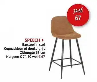 Weba Speech barstoel in stof aanbieding