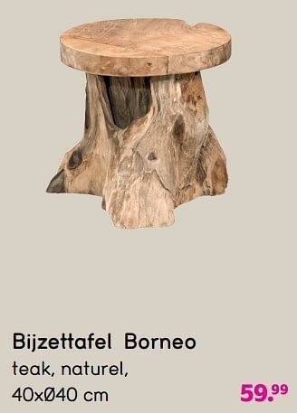 Leen Bakker Bijzettafel borneo aanbieding