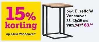 Leen Bakker Bijzettafel vancouver aanbieding