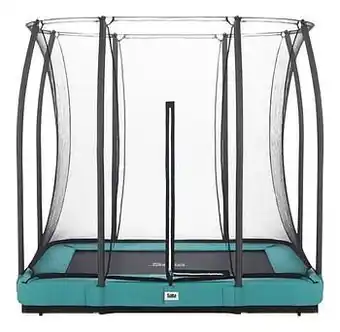 Dreamland Salta inbouwtrampoline met veiligheidsnet Comfort Edition Ground L 2,14 x B 1,53 m groen aanbieding