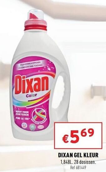 Trafic Dixan gel kleur aanbieding