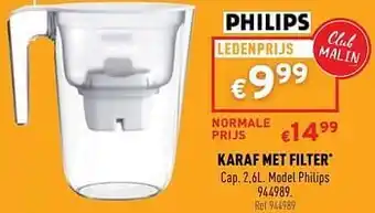 Trafic Karaf met filter philips 944989 aanbieding