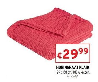 Trafic Honingraat plaid aanbieding