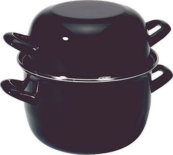Makro Cosy & Trendy Mosselpot met schaaldeksel zwart 18 cm aanbieding