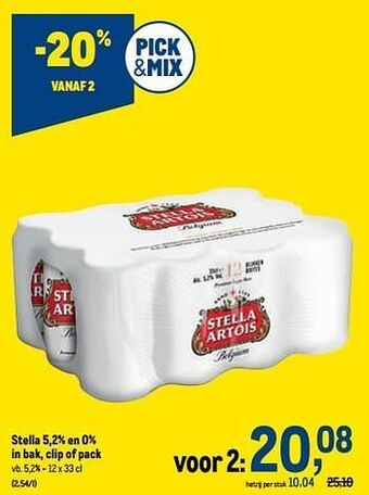 Makro Stella artois aanbieding