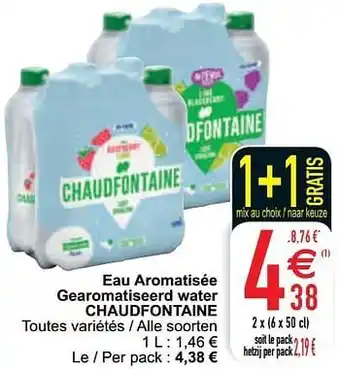 Cora Eau aromatisée gearomatiseerd water chaudfontaine 1L aanbieding
