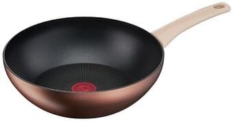 Makro Tefal Wokpan Eco respect Ø 28 cm zwart/koper aanbieding