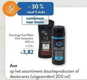 OKay Axe douchegel total relax dark temptation aanbieding