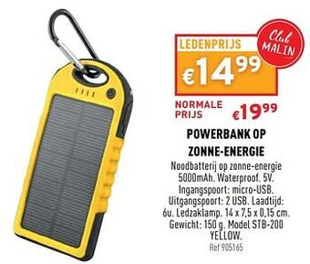 Trafic Powerbank op zonne-energie aanbieding