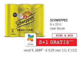 Spar Schweppes aanbieding