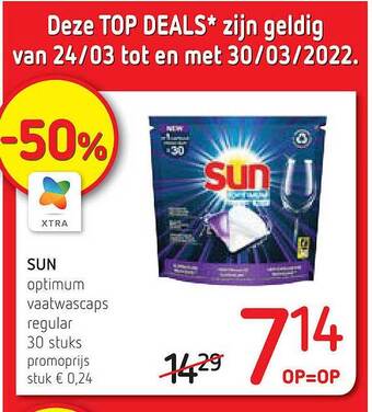 Sun Optimum Vaatwascaps