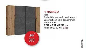 Weba Narago Kast aanbieding