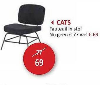 Weba Cats Fauteuil In Stof aanbieding