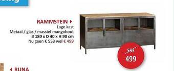 Weba Rammstein Lage Kast aanbieding