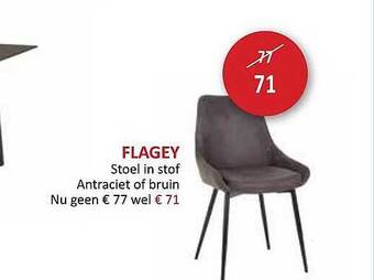 Weba Flagey Stoel In Stof aanbieding