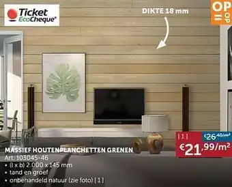 Massief houtenplanchetten grenen
