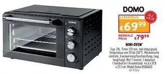 Mini-oven domo do806go