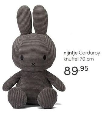 Baby & Tiener Nijntje corduroy knuffel 70cm aanbieding