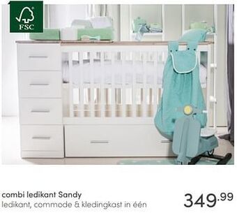 Baby & Tiener Combi ledikant sandy aanbieding