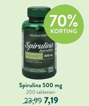 Holland & Barrett Spirulina 500 mg aanbieding