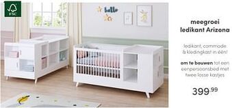 Baby & Tiener Meegroei ledikant arizona aanbieding