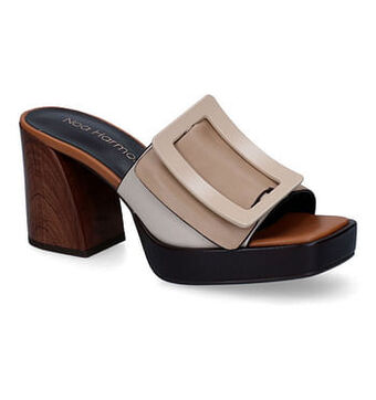 Noa Harmon Beige Muiltjes