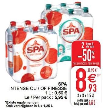 Cora Spa intense ou - of finesse 1L aanbieding