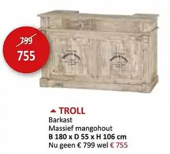 Troll barkast