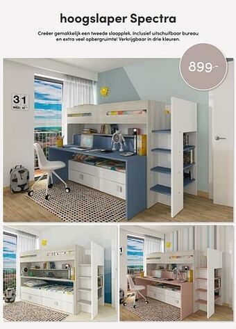 Baby & Tiener Hoogslaper spectra aanbieding