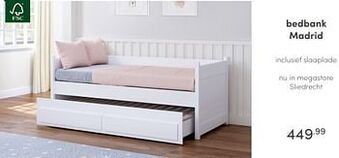 Baby & Tiener Bedbank madrid aanbieding