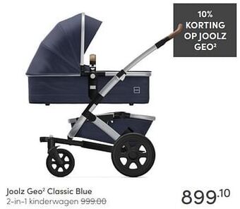Baby & Tiener Joolz geo2 classic blue 2-in-1 kinderwagen aanbieding